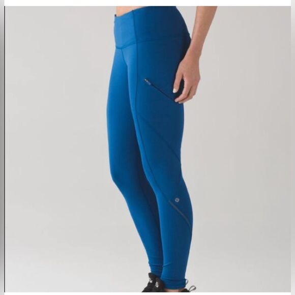 Lululemon Cadence Crusher Tight Leggings royal blue size 8 - Picture 1 of 7